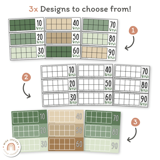 Days At School Tally Display - Modern Botanical Classroom Decor - Miss Jacobs Little Learners