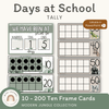 Days At School Tally Display - Modern Jungle Classroom Decor - Miss Jacobs Little Learners