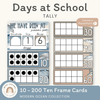 Days At School Tally Display - Modern Ocean Classroom Decor - Miss Jacobs Little Learners