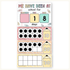 Days At School Tally Display - Pastel Composition Notebook Classroom Decor - Miss Jacobs Little Learners