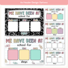 Days At School Tally Display - Pastel Composition Notebook Classroom Decor - Miss Jacobs Little Learners