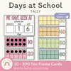 Days At School Tally Display - Spotty Pastel Decor - Miss Jacobs Little Learners