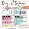Days At School Tally Display - Spotty Pastel Decor - Miss Jacobs Little Learners