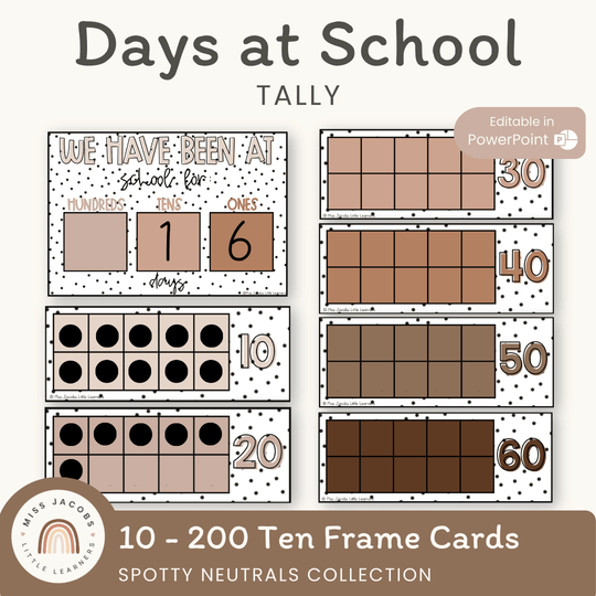 DAYS AT SCHOOL TALLY | SPOTTY NEUTRALS