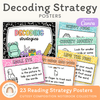 Decoding Reading Strategies Posters - Cutesy Composition Notebook English Decor - Miss Jacobs Little Learners