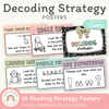 Decoding Reading Strategies Posters - Pastel Composition Notebook English Decor - Miss Jacobs Little Learners