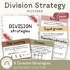 Division Strategies Posters - Australiana Classroom Decor - Miss Jacobs Little Learners
