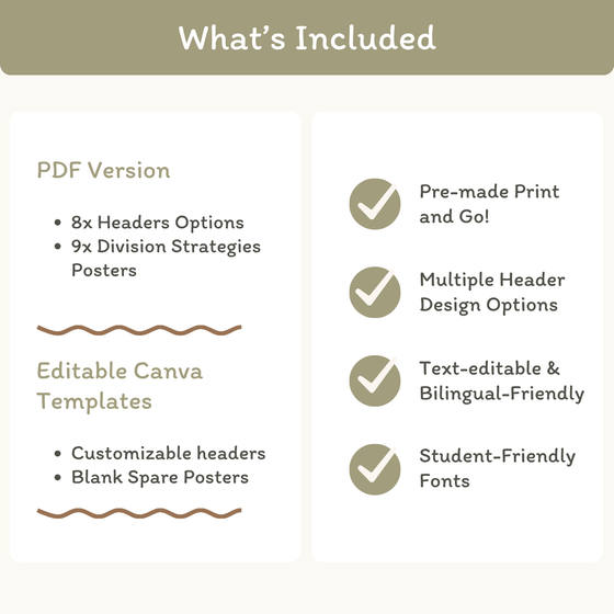 Division Strategies Posters - Australiana Classroom Decor - Miss Jacobs Little Learners