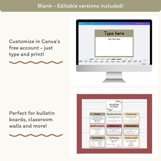 Division Strategies Posters - Australiana Classroom Decor - Miss Jacobs Little Learners