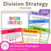 Division Strategies Posters - Bright Classroom Decor - Miss Jacobs Little Learners