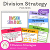 Division Strategies Posters - Bright Classroom Decor - Miss Jacobs Little Learners