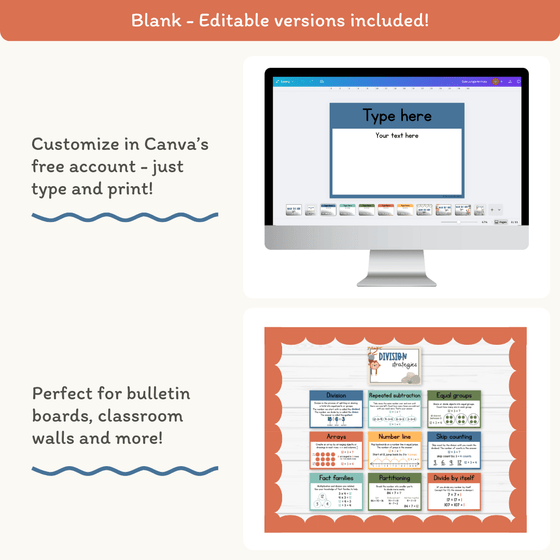 Division Strategies Posters - Cute Jungle Animals Classroom Decor - Miss Jacobs Little Learners