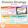 Division Strategies Posters - Cutesy Classroom Decor - Miss Jacobs Little Learners