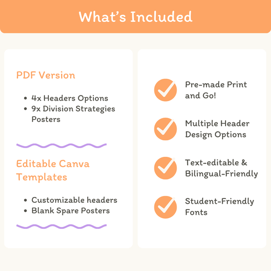 Division Strategies Posters - Cutesy Classroom Decor - Miss Jacobs Little Learners