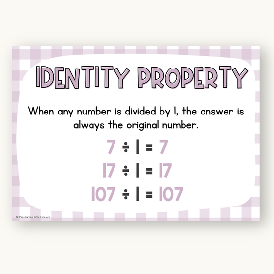 Division Strategies Posters - Daisy Gingham Pastels Classroom Decor - Miss Jacobs Little Learners