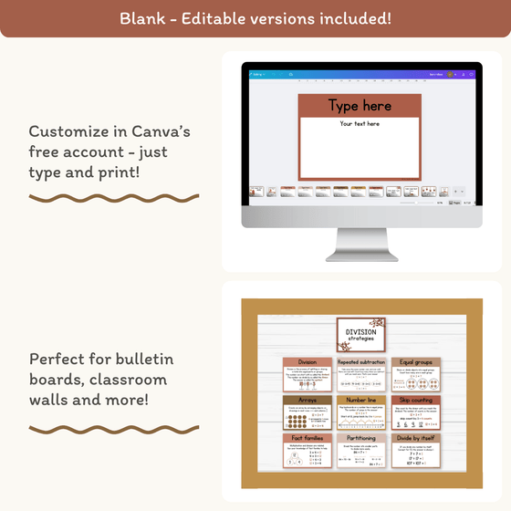 Division Strategies Posters - Desert Neutrals Classroom Decor - Miss Jacobs Little Learners