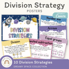 Division Strategies Posters - Dreamy Space Theme Classroom Decor - Miss Jacobs Little Learners