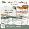 Division Strategies Posters - Modern Jungle Earthy Classroom Decor - Miss Jacobs Little Learners