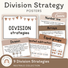 Division Strategies Posters - Neutrals Classroom Decor - Miss Jacobs Little Learners