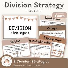  Division Strategies Posters - Neutrals Classroom Decor - Miss Jacobs Little Learners