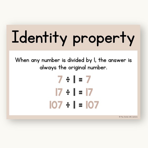 Division Strategies Posters - Neutrals Classroom Decor - Miss Jacobs Little Learners