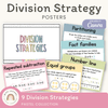 Division Strategies Posters - Pastel Classroom Decor - Miss Jacobs Little Learners