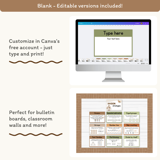 Division Strategies Posters - Woodland Classroom Decor - Miss Jacobs Little Learners