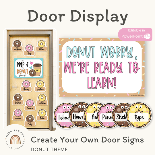 Donut Door Display Classroom Decor
