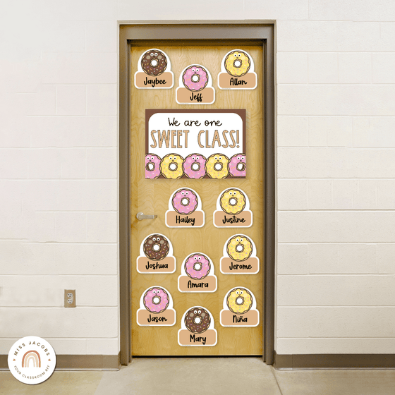 Donut Door Display Classroom Decor - Miss Jacobs Little Learners