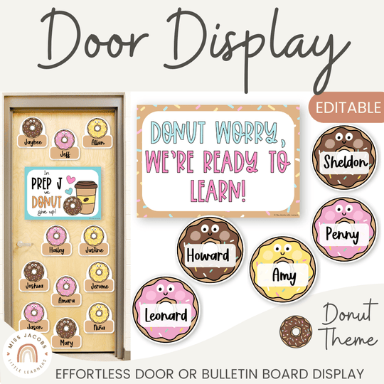 Donut Door Display Classroom Decor