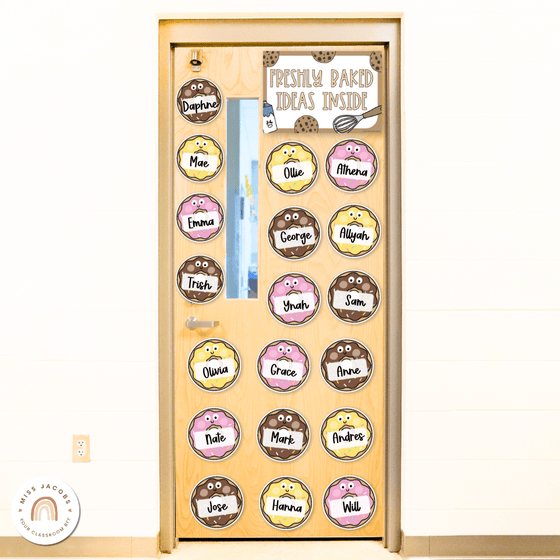 Donut Door Display Classroom Decor - Miss Jacobs Little Learners