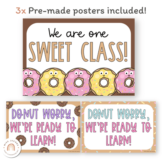 Donut Door Display Classroom Decor - Miss Jacobs Little Learners