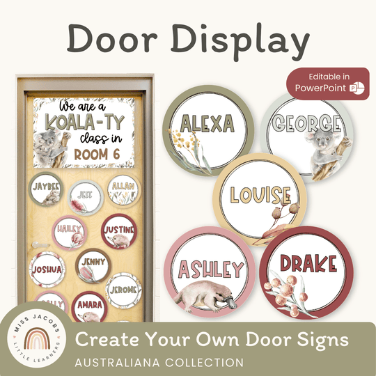 Door Display - Australiana Classroom Decor