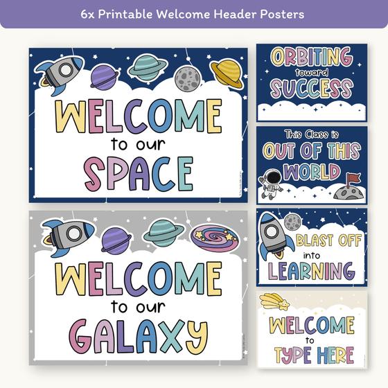 Door Display Cute Aliens - Dreamy Space Classroom Decor - Miss Jacobs Little Learners