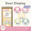 Door Display - Daisy Gingham Pastels Decor - Miss Jacobs Little Learners