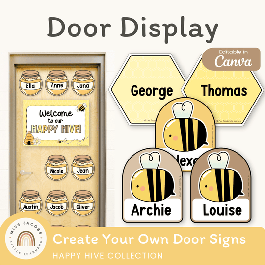 Door Display - Happy Hive Classroom Decor