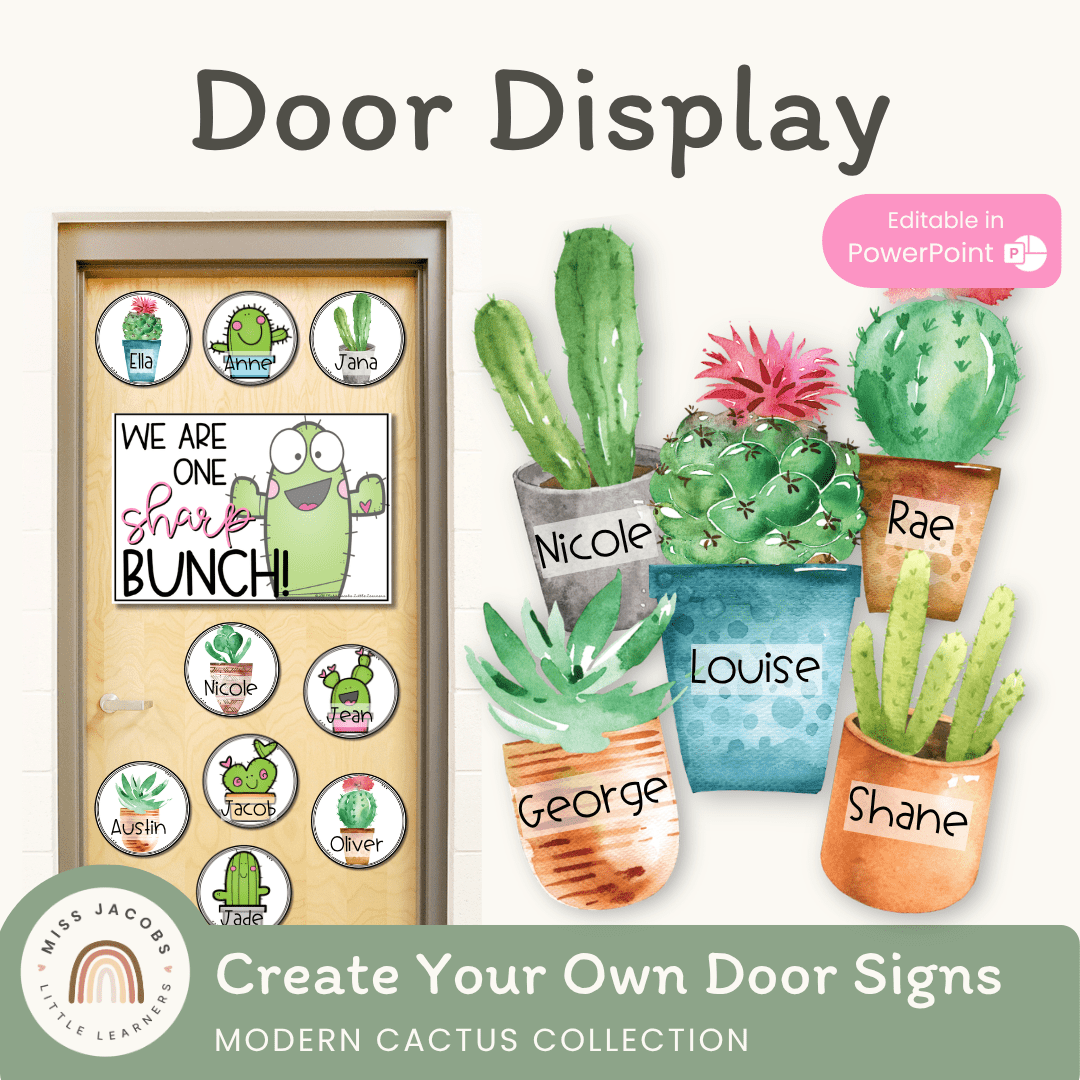 Modern Cactus Collection: Nature Themed Classroom Decor – Miss Jacobs ...