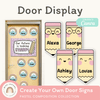 Door Display - Pastel Composition Notebook Classroom Decor - Miss Jacobs Little Learners