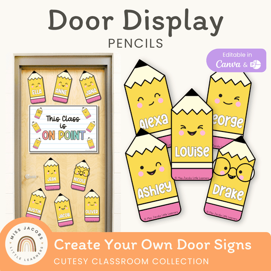 Door Display Pencils - Cutesy Classroom Decor