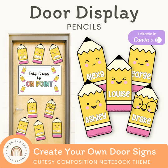 Door Display Pencils - Cutesy Classroom Decor