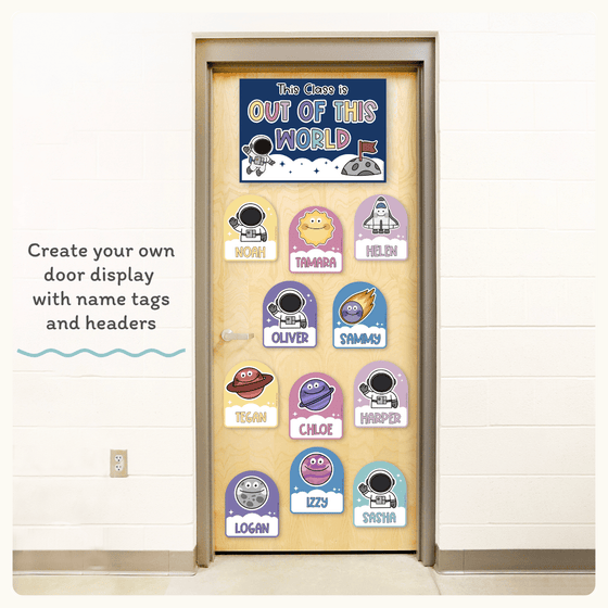 Door Display Planets & Astronauts - Dreamy Space Classroom Decor - Miss Jacobs Little Learners