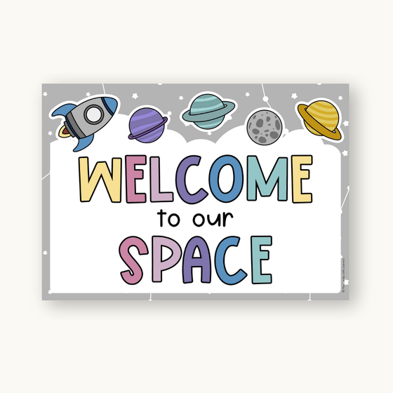 Door Display Planets & Astronauts - Dreamy Space Classroom Decor - Miss Jacobs Little Learners