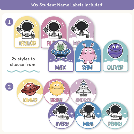 Door Display Planets & Astronauts - Dreamy Space Classroom Decor - Miss Jacobs Little Learners