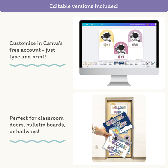 Door Display Planets & Astronauts - Dreamy Space Classroom Decor - Miss Jacobs Little Learners