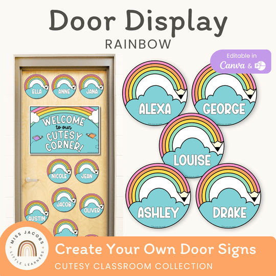 Door Display Rainbow - Cutesy Classroom Decor