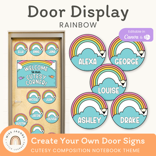 Door Display Rainbow - Cutesy Classroom Decor