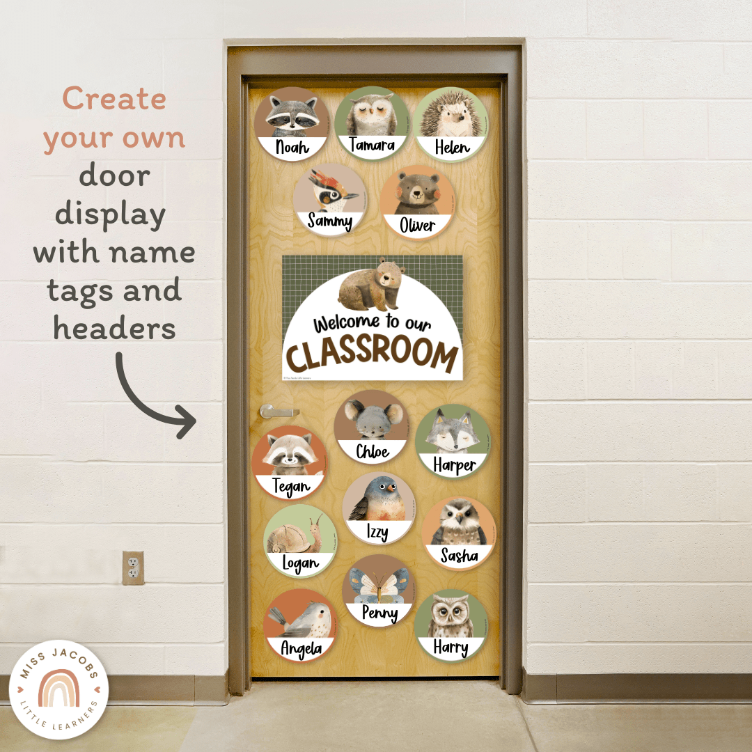 Door Display - Woodland Theme Classroom Decor - Miss Jacobs – Miss ...