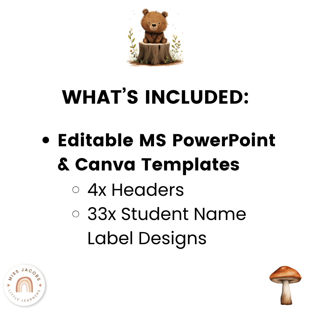 Door Display - Woodland Theme Classroom Decor - Miss Jacobs – Miss ...