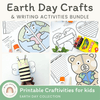 Earth Day Crafts & Writing Activities Bundle - Miss Jacobs Little Learners