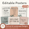 Editable Classroom Posters | BOHO VIBES | Desert Neutrals Decor - Miss Jacobs Little Learners